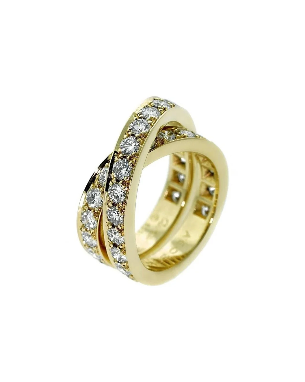 Cartier 18K 2.24 ct. tw. Diamond Nouvelle Vague Bypass Ring (Authentic Pre-Loved) - 1