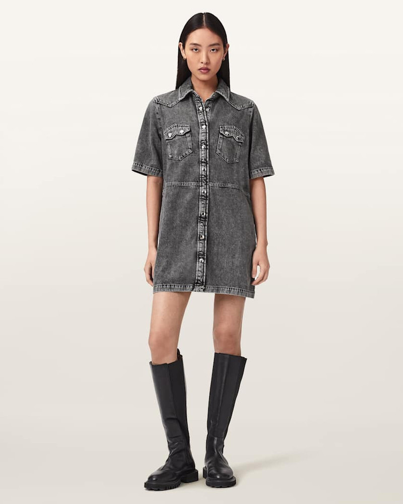 ROCK DENIM MINI DRESS 5