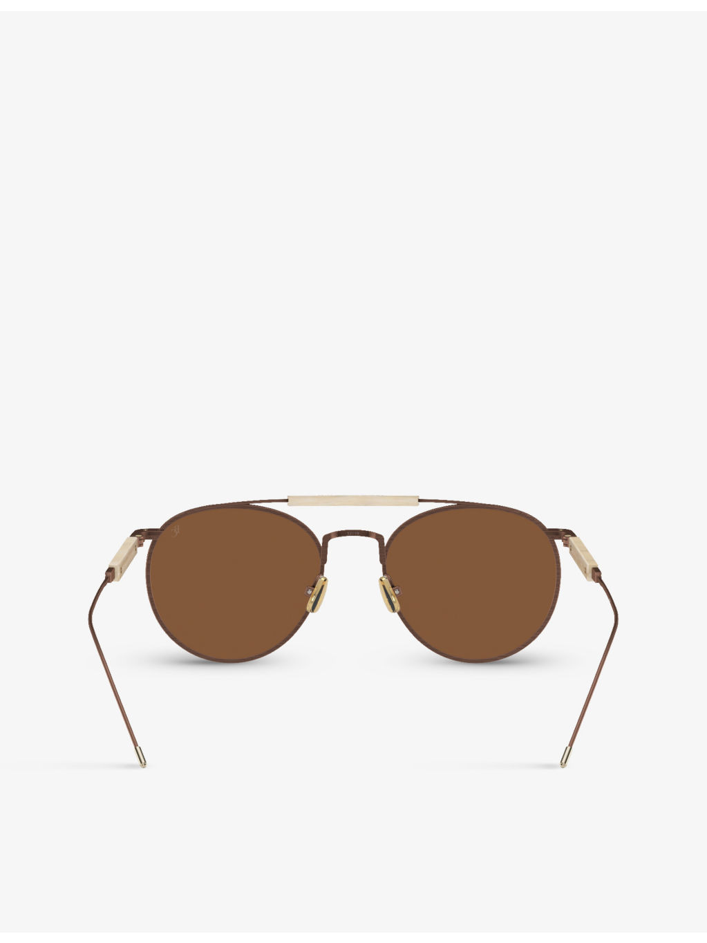 BC2004ST Sartorial Sunset round-frame yellow gold-plated titanium sunglasses - 4