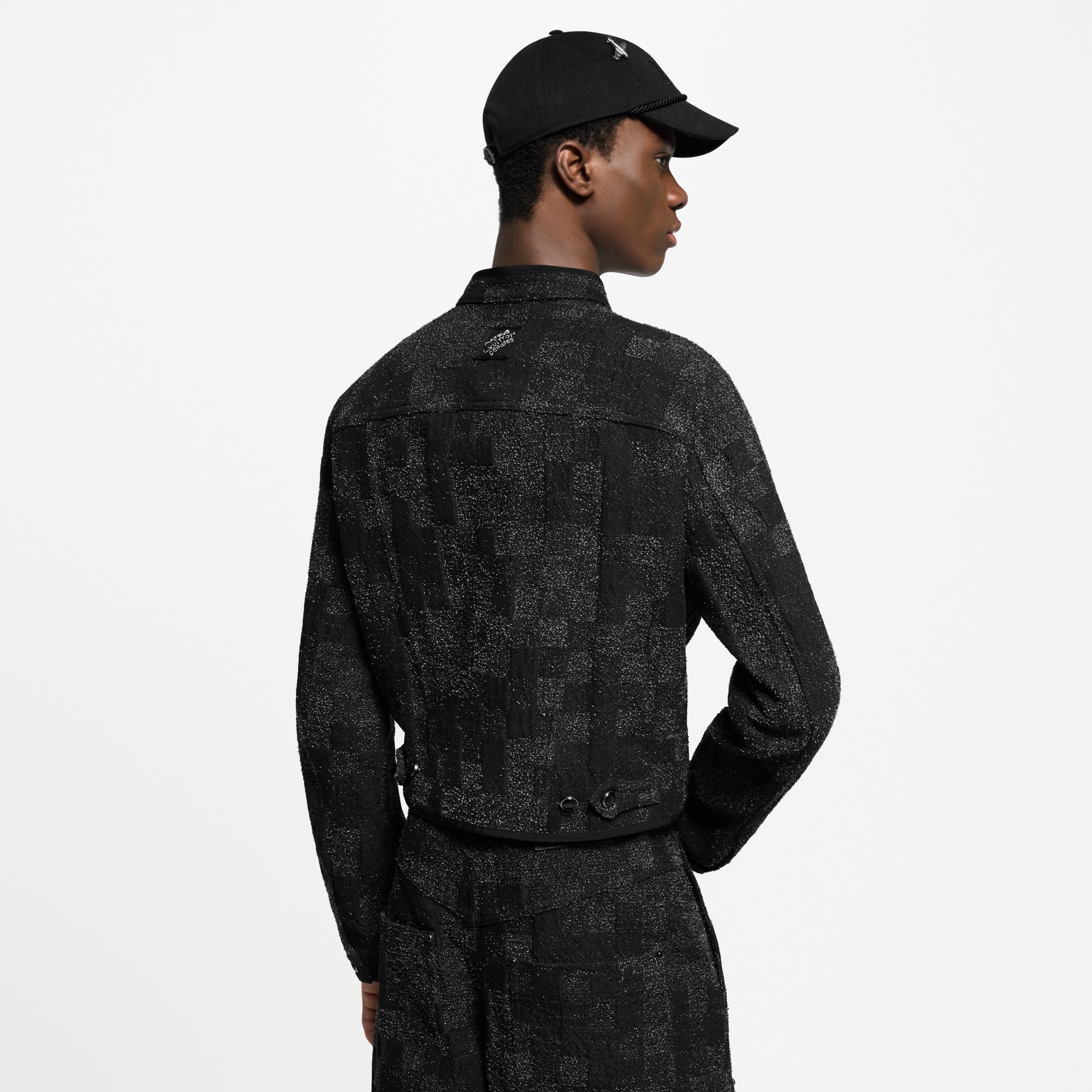 Denim Bouclette Flight Jacket - 3