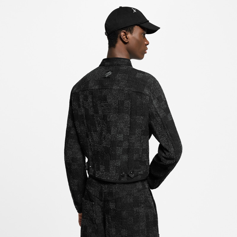 Denim Bouclette Flight Jacket 3