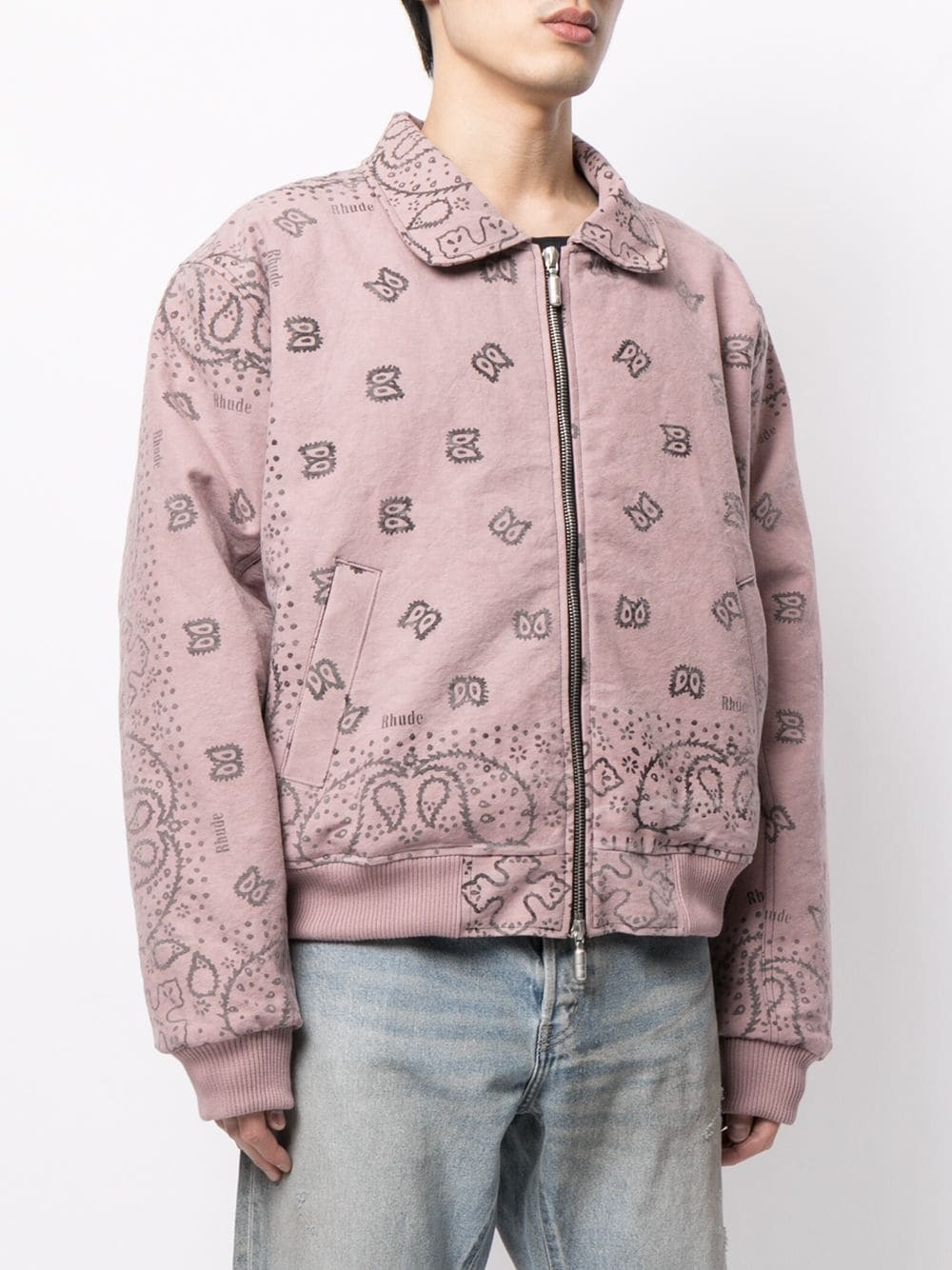 Bandana zip-up bomber jacket - 3