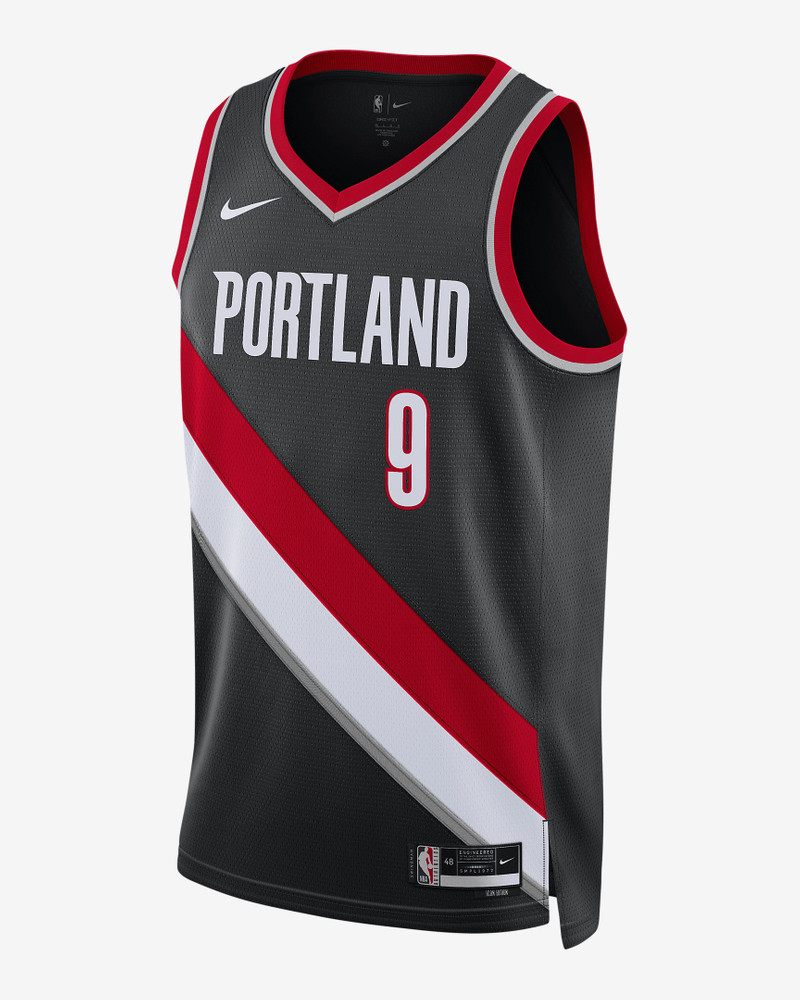Portland Trail Blazers Icon Edition 2022/23 Nike Men's Dri-FIT NBA Swingman Jersey - 1