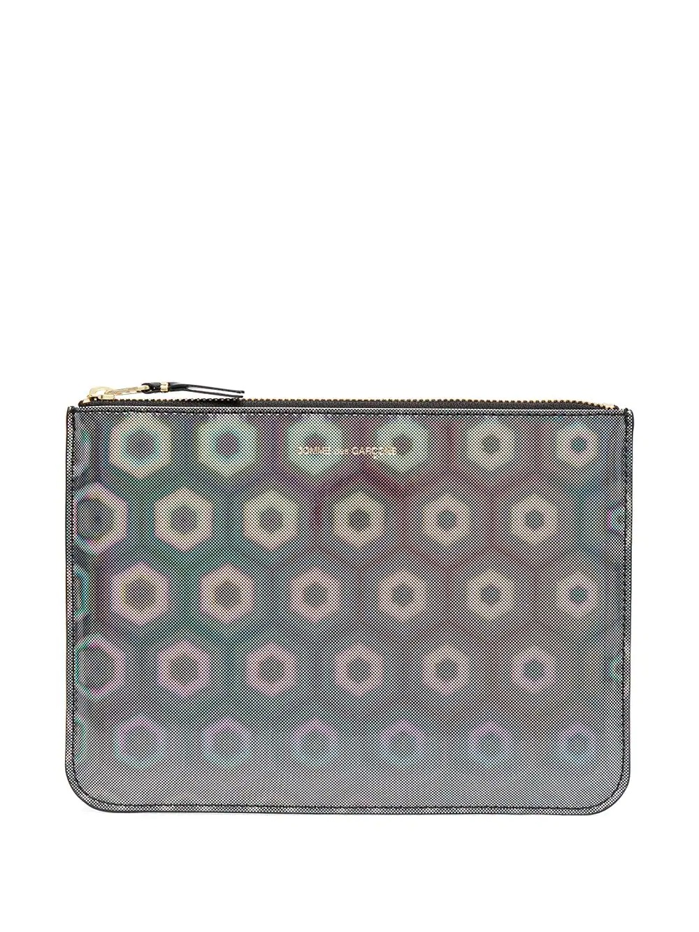 geometric zipped wallet - 1