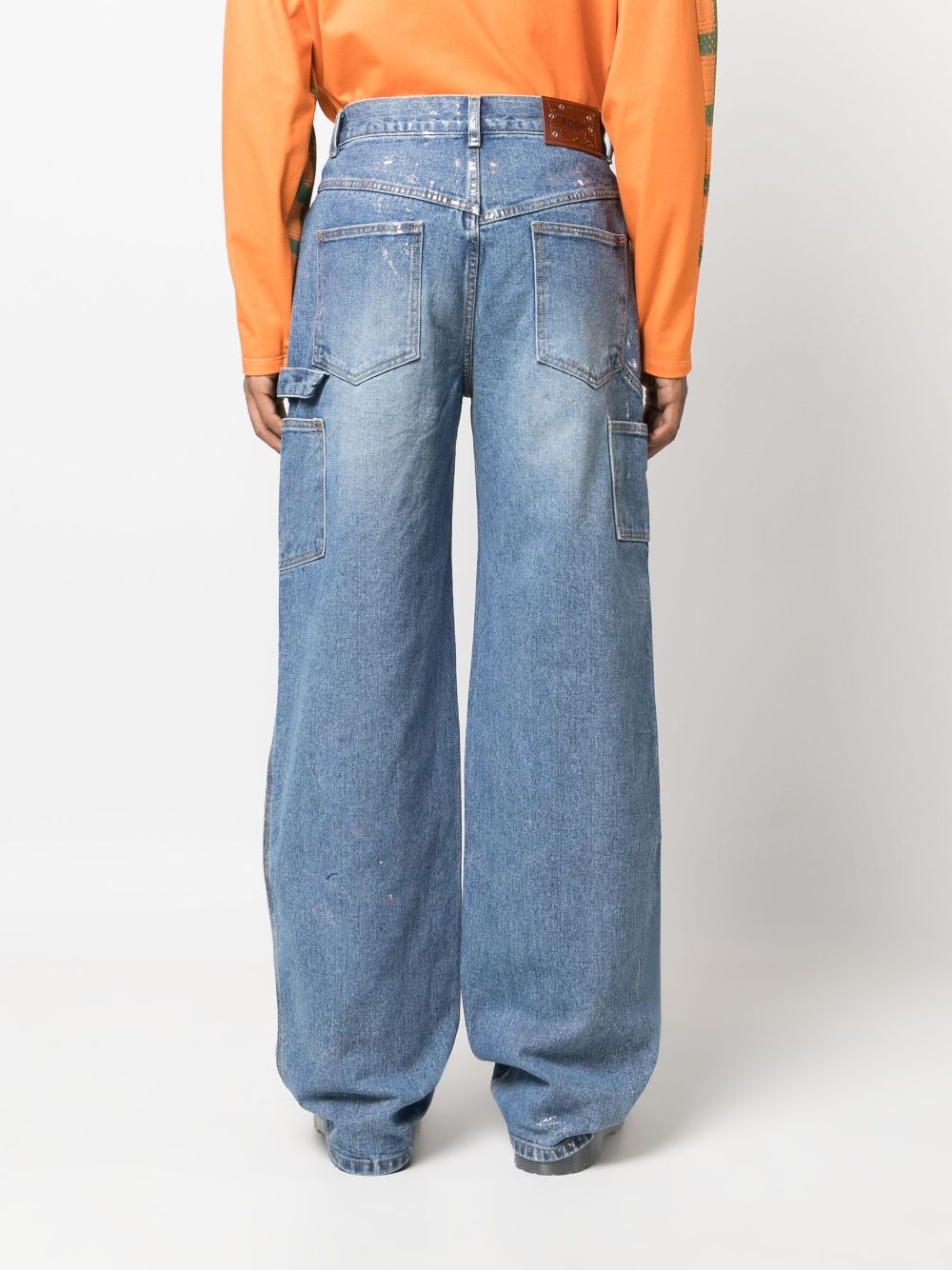 mid-rise wide-leg jeans - 6