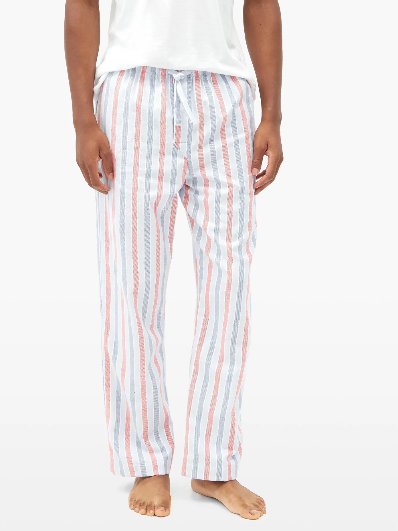 Kelburn striped brushed-cotton pyjama trousers - 6