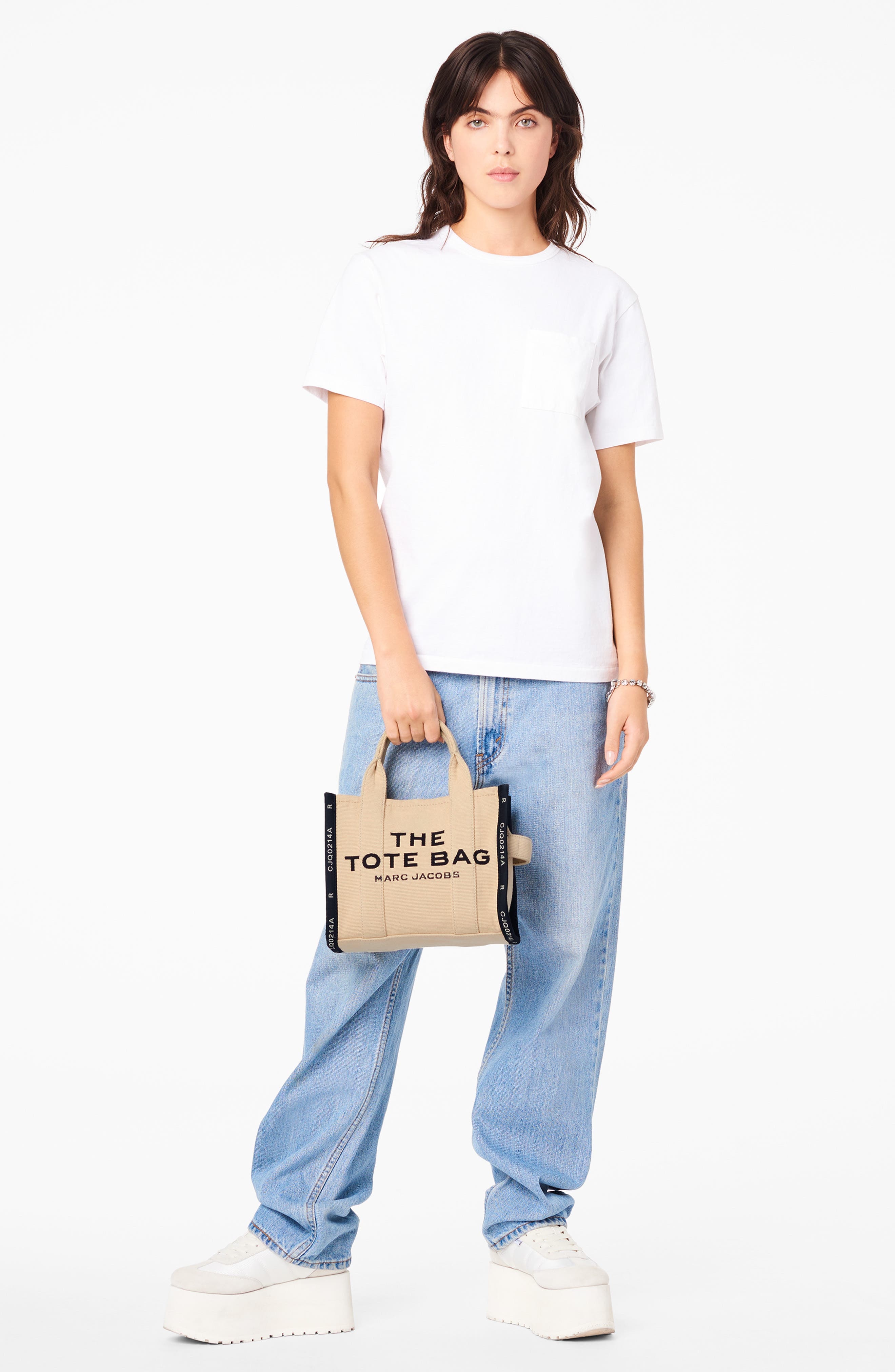 Marc Jacobs The Jacquard Small Tote Bag in Warm Sand at Nordstrom - 9