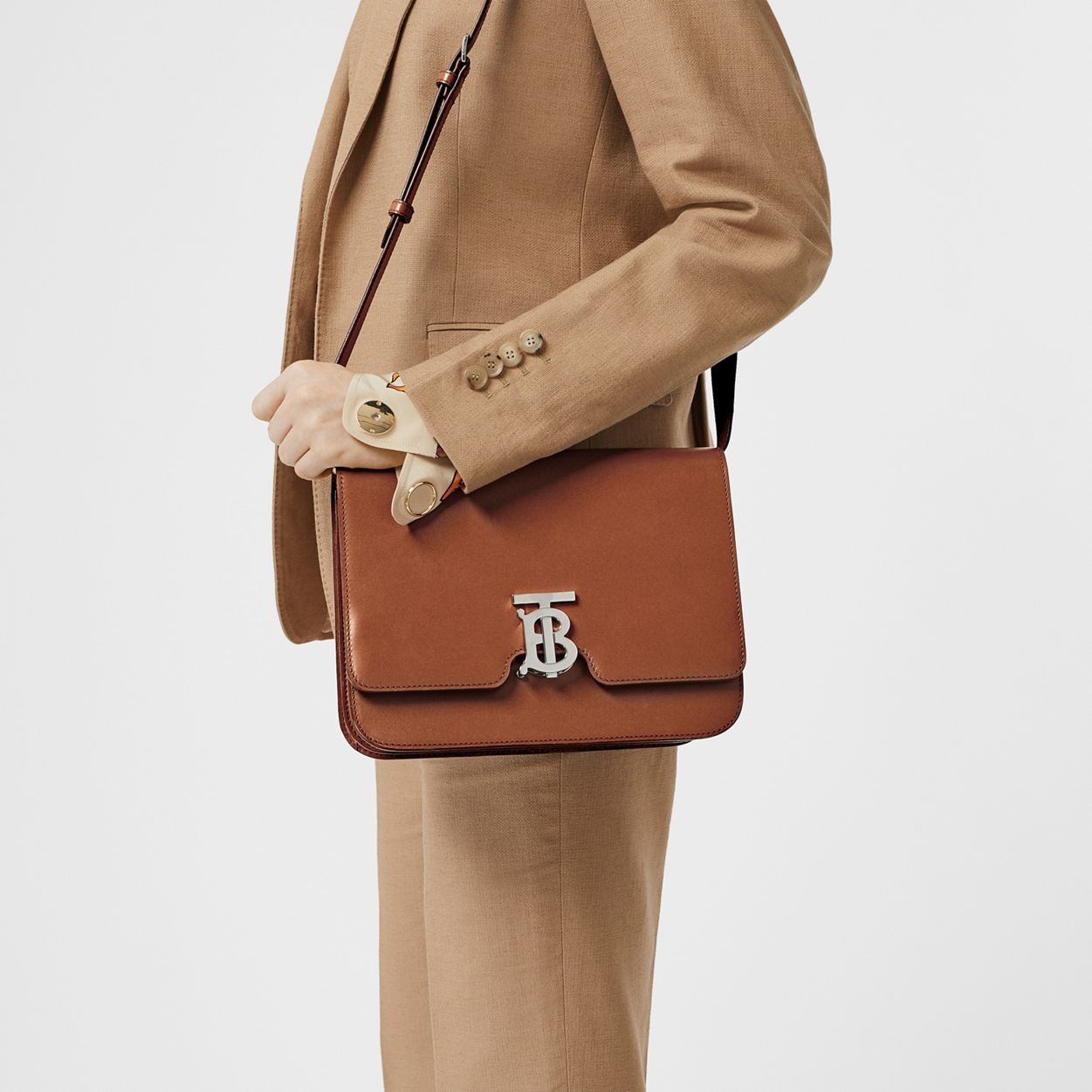 Medium Leather TB Bag - 3