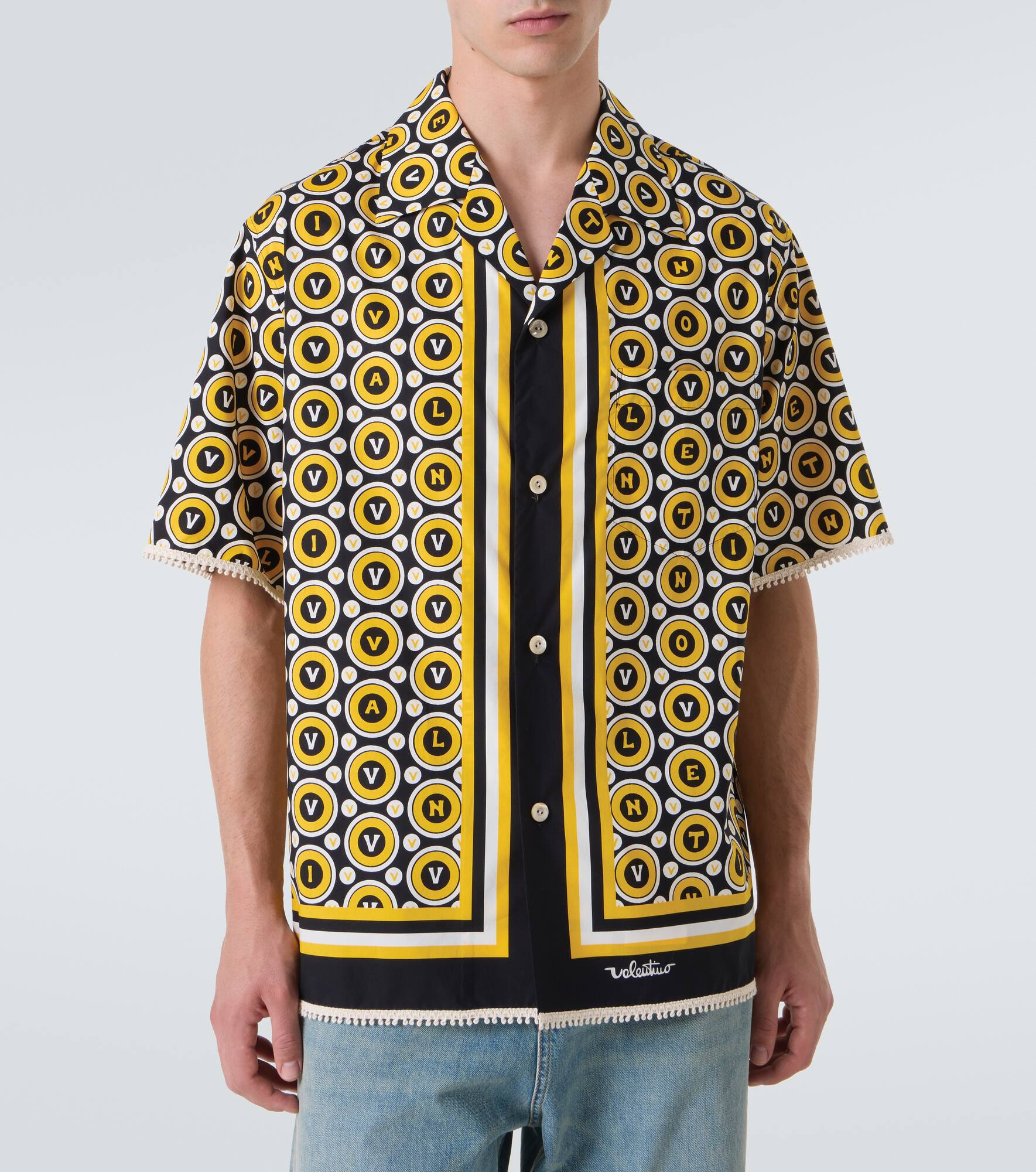Bulles Royales cotton poplin bowling shirt - 3