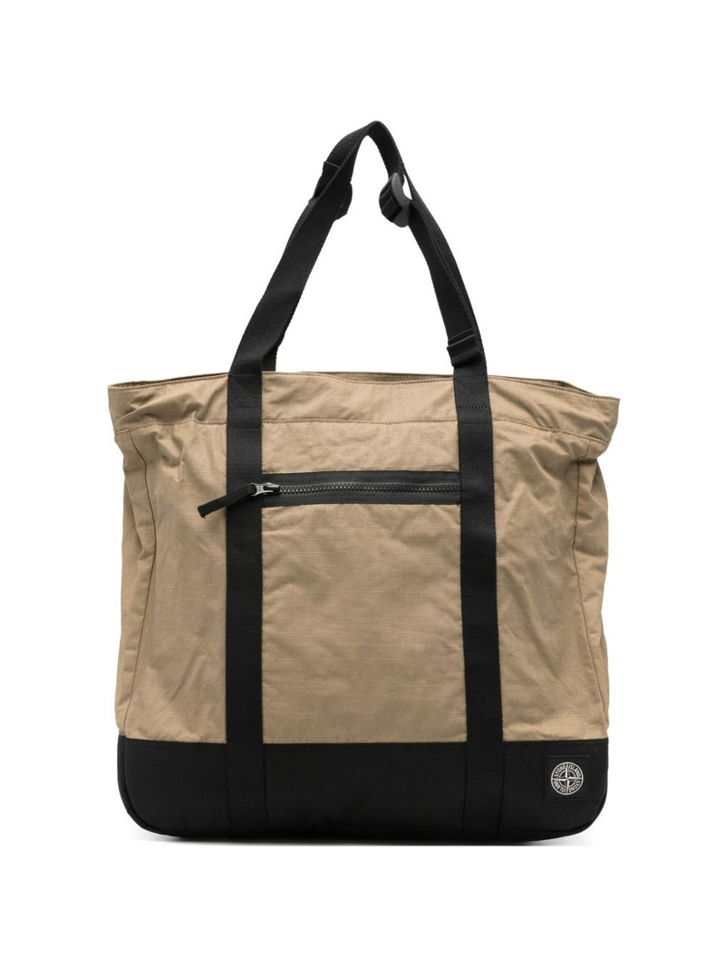 logo-patch tote bag 1