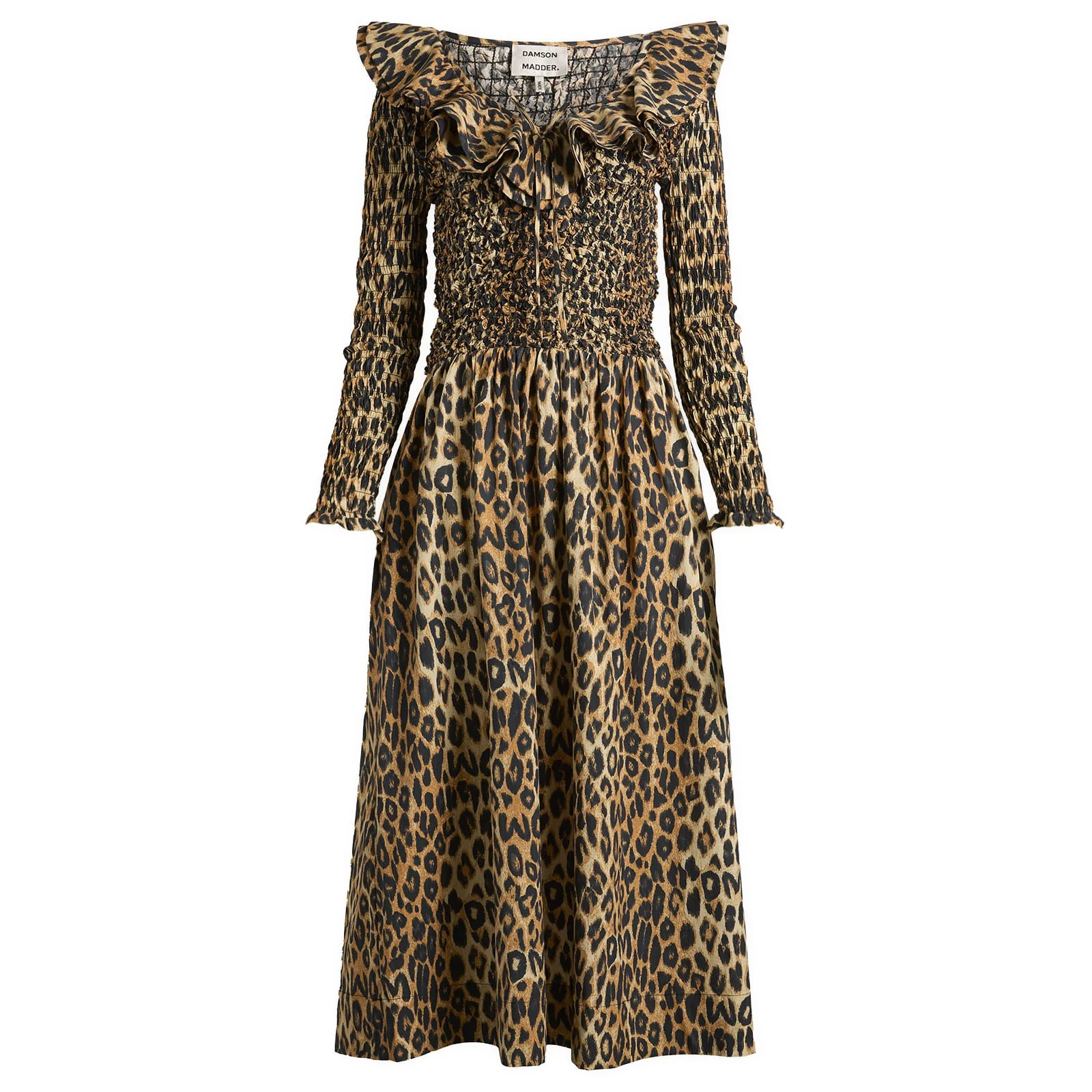 Damson Madder Harper Shirred Midi Dress - 1