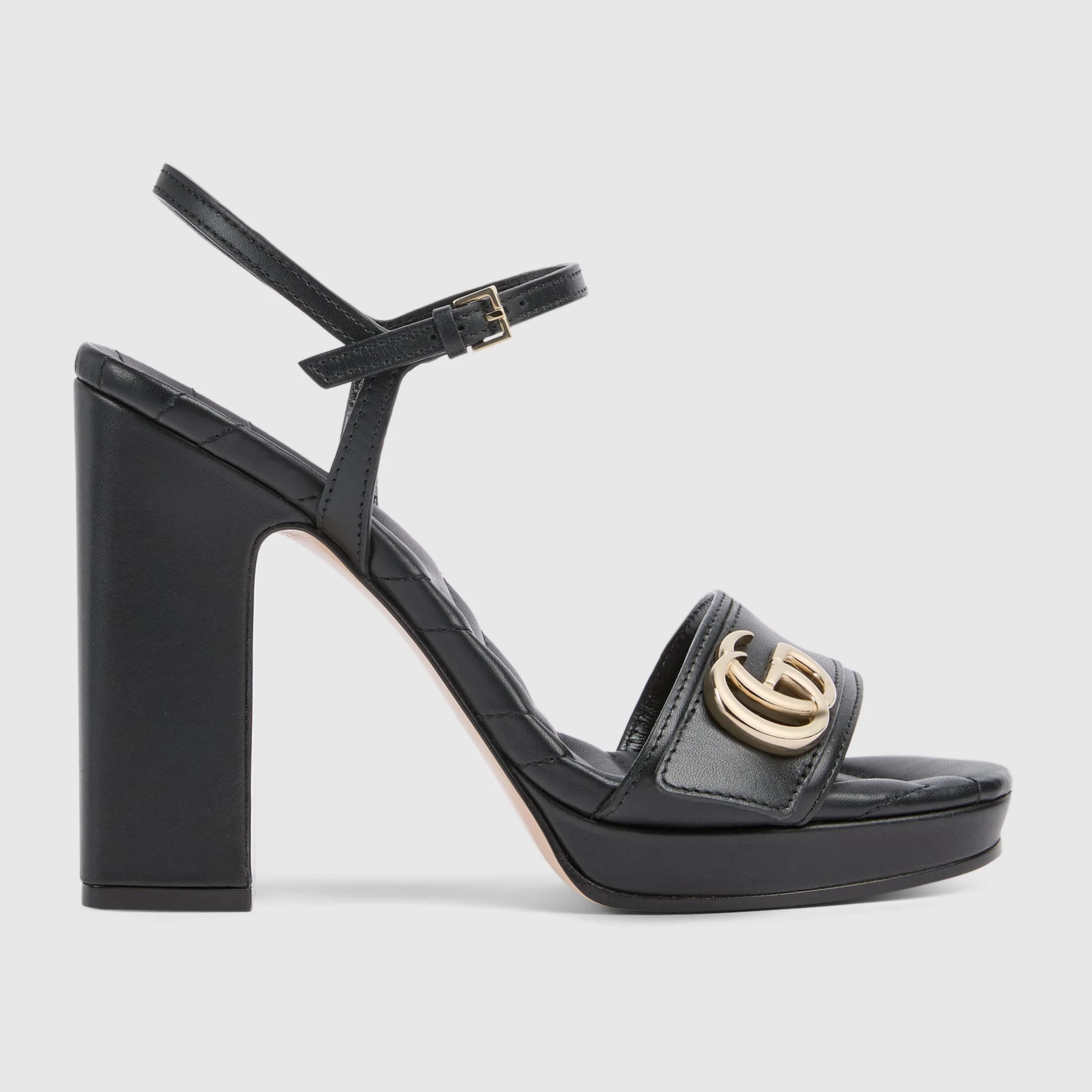 Women's platform sandal with Double G - 1