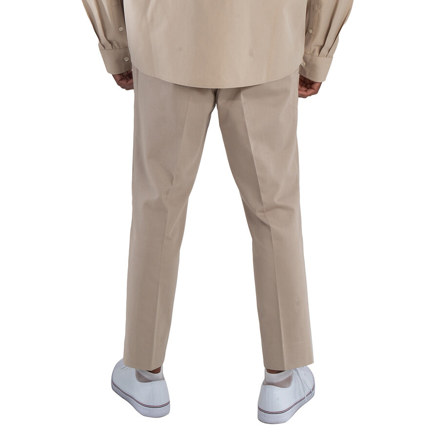 Ami Paris Men's Beige Clair Elasticated Waist Trousers - 6