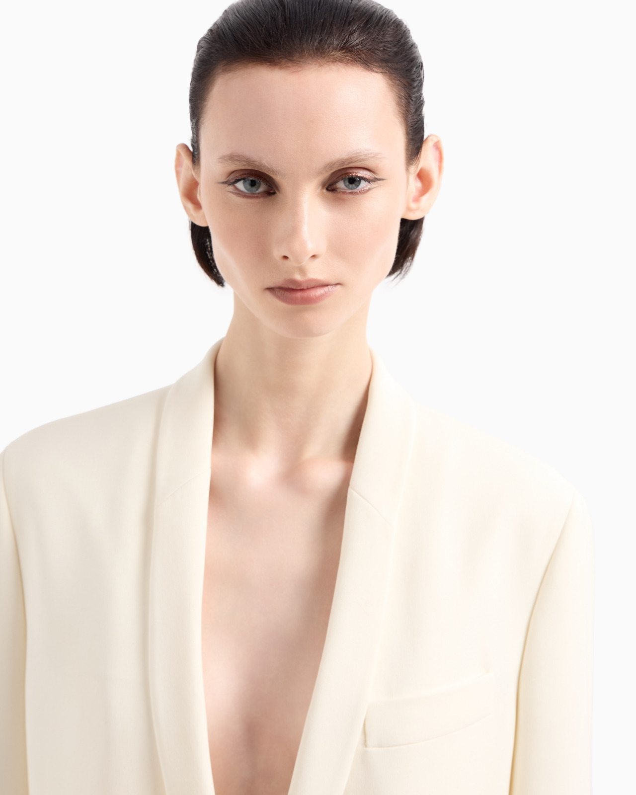 GLITTER SILK-CADY SINGLE-BREASTED JACKET - 5