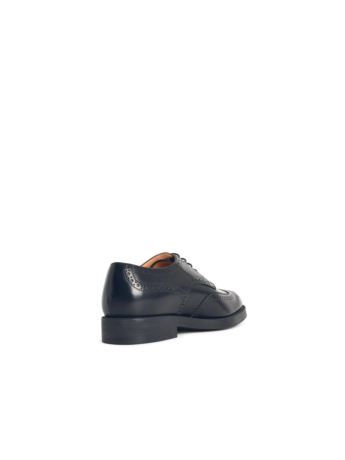 Tod's Black Leather Lace-Up Shoes Men - 3