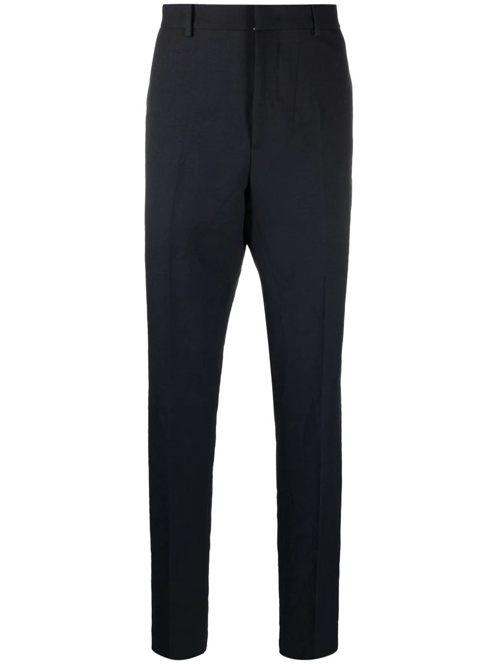 piped-trim drop crotch trousers - 1