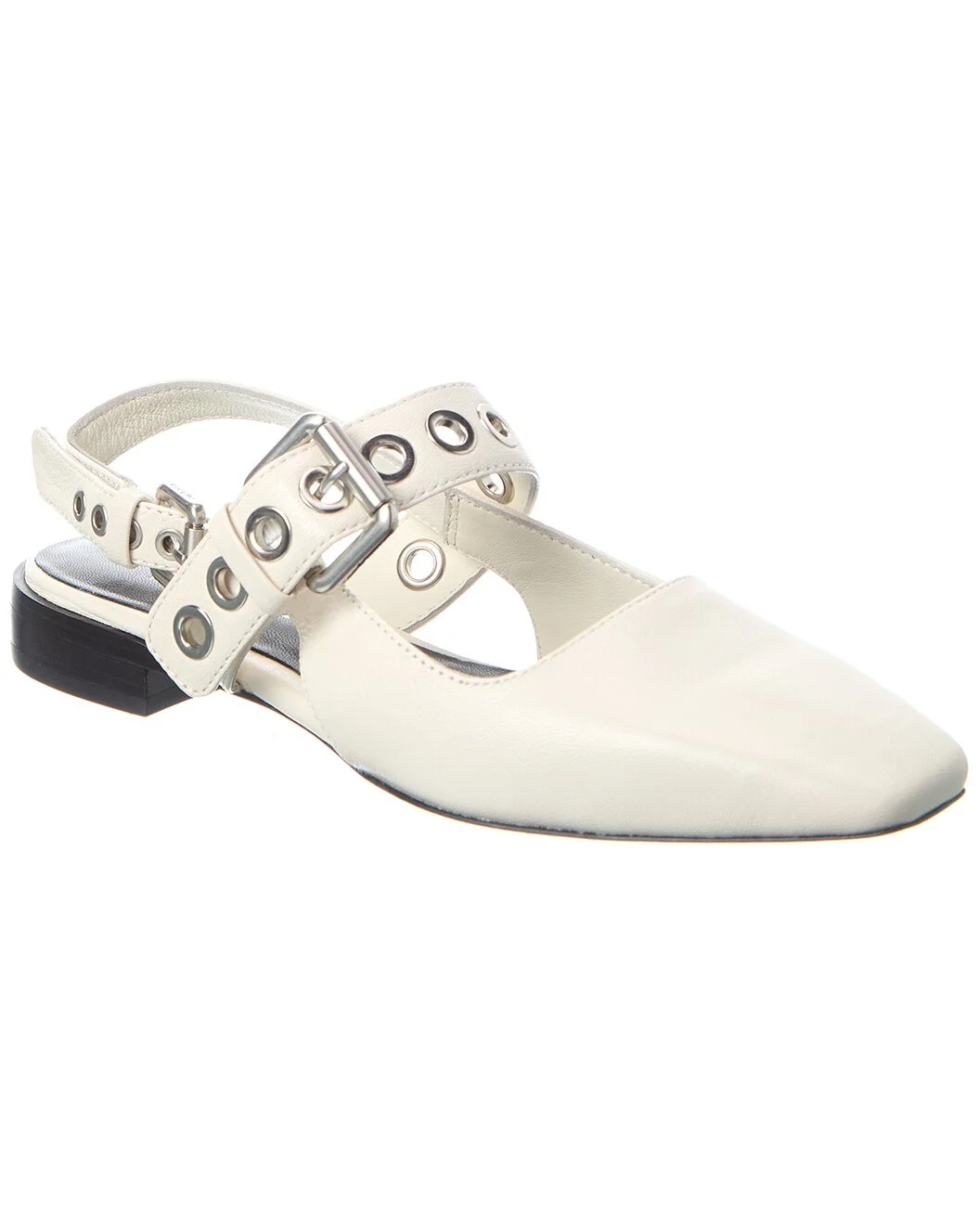 rag & bone Moto Astra Leather Slingback Flat - 1