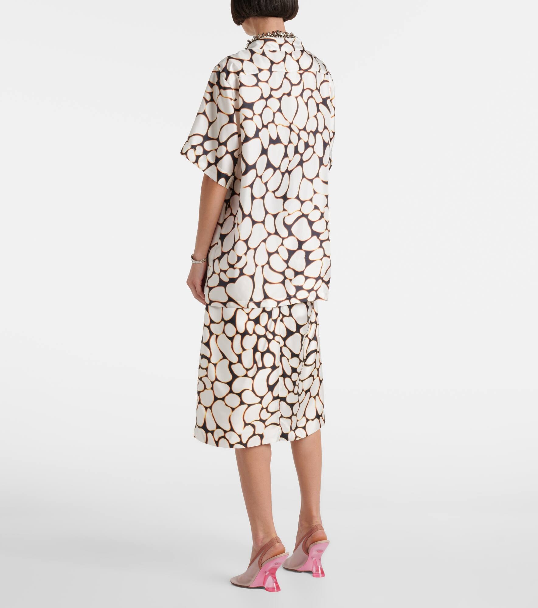 Clive printed silk shirt - 3
