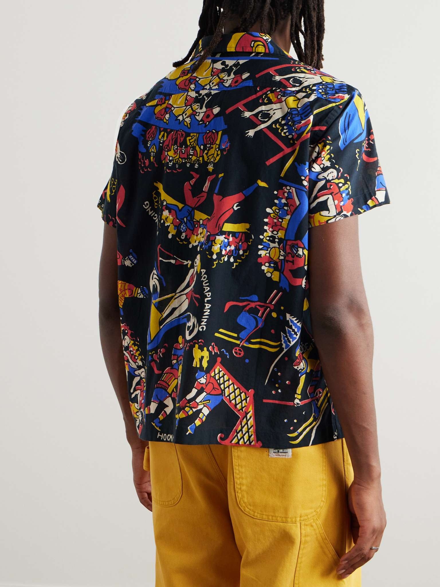 Camp-Collar Printed Cotton Shirt - 3