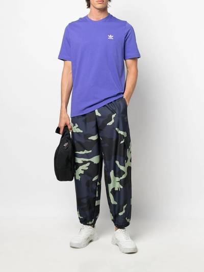 adidas graphic-print side-pocket trousers outlook