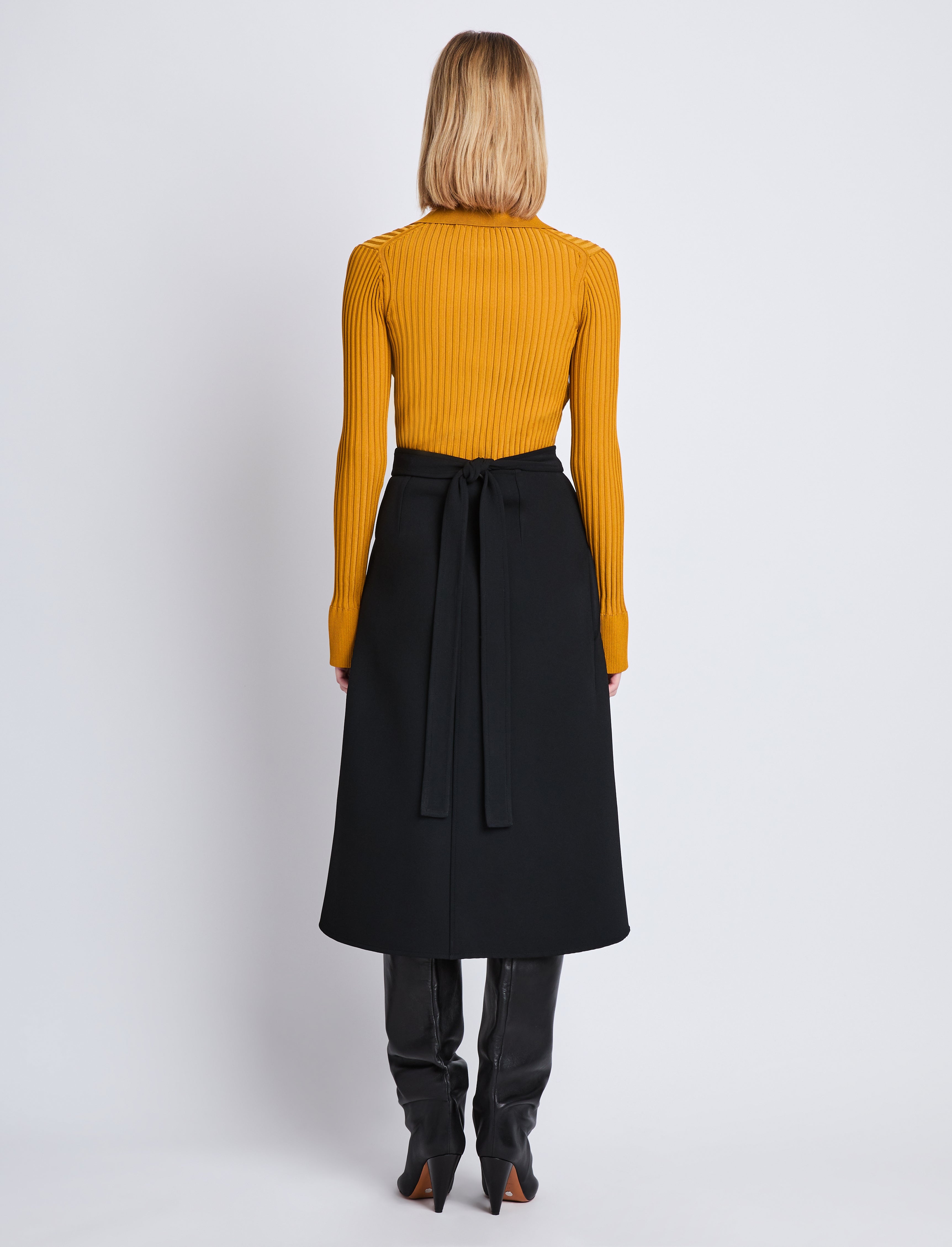 Carla Sweater in Midweight Viscose Rib - 5