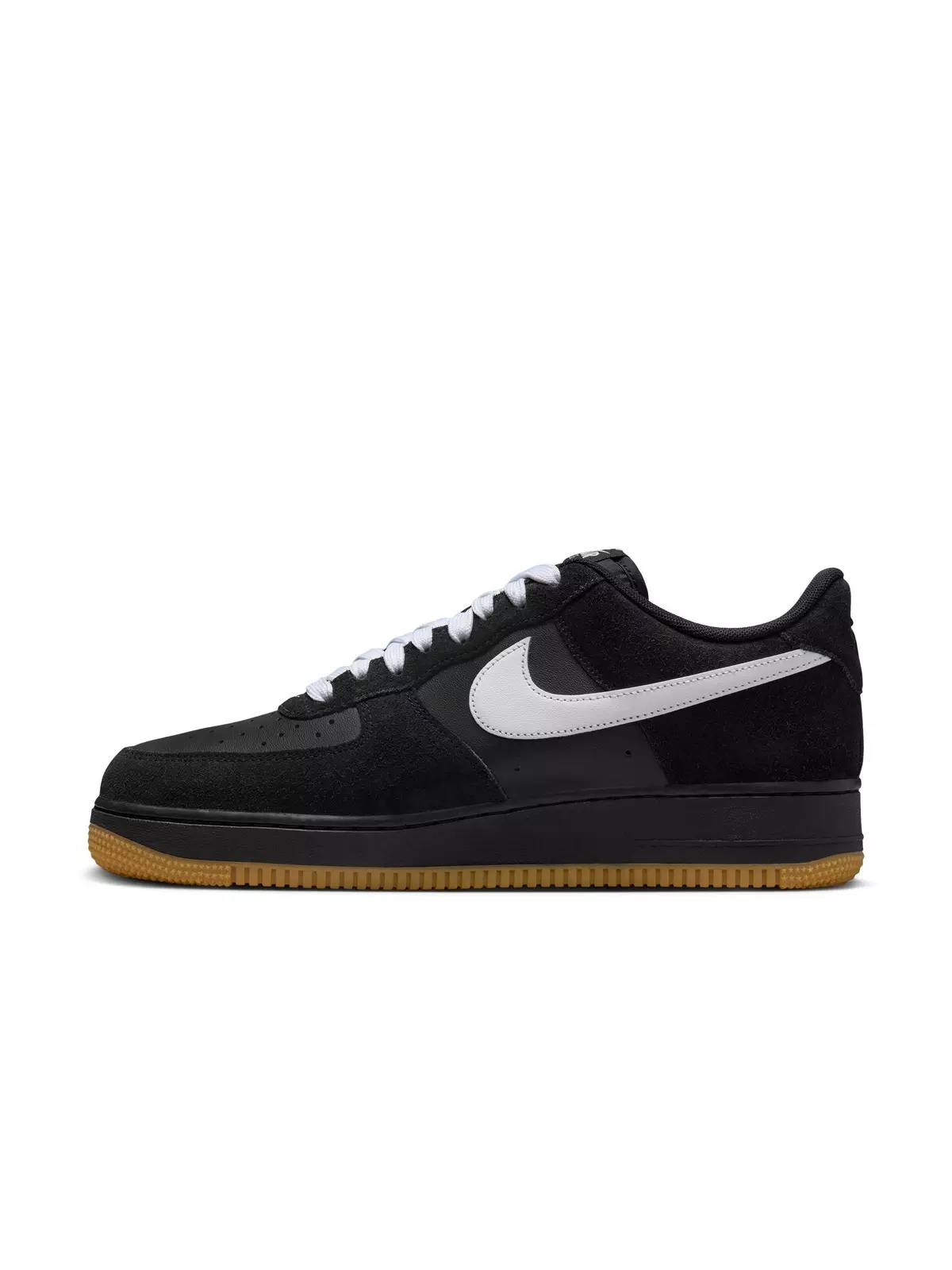 Air Force 1 '07 LV8 "Black/White/Gum Light Brown" Men's Shoe - 4