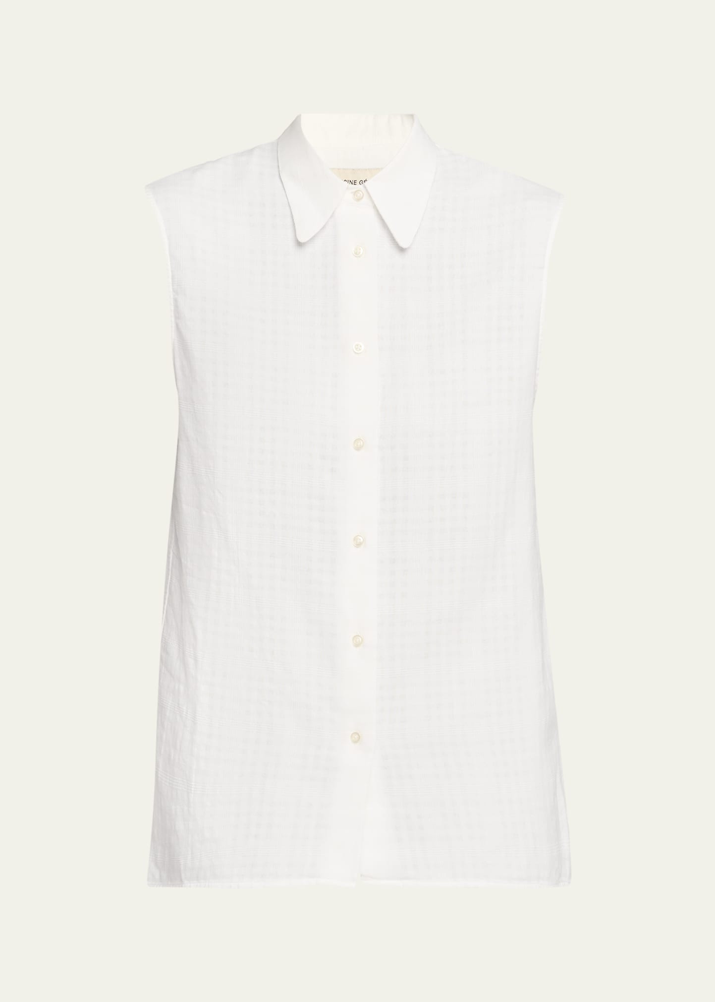 Iseult Sleeveless Japanese Cotton Shirt - 1
