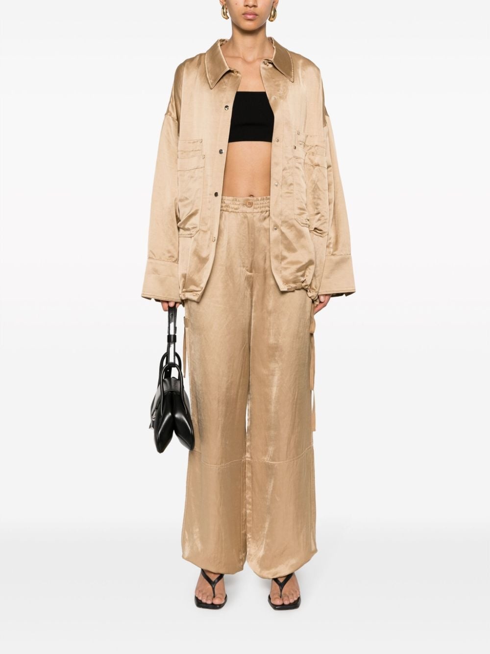 drawstring-cuff trousers - 2