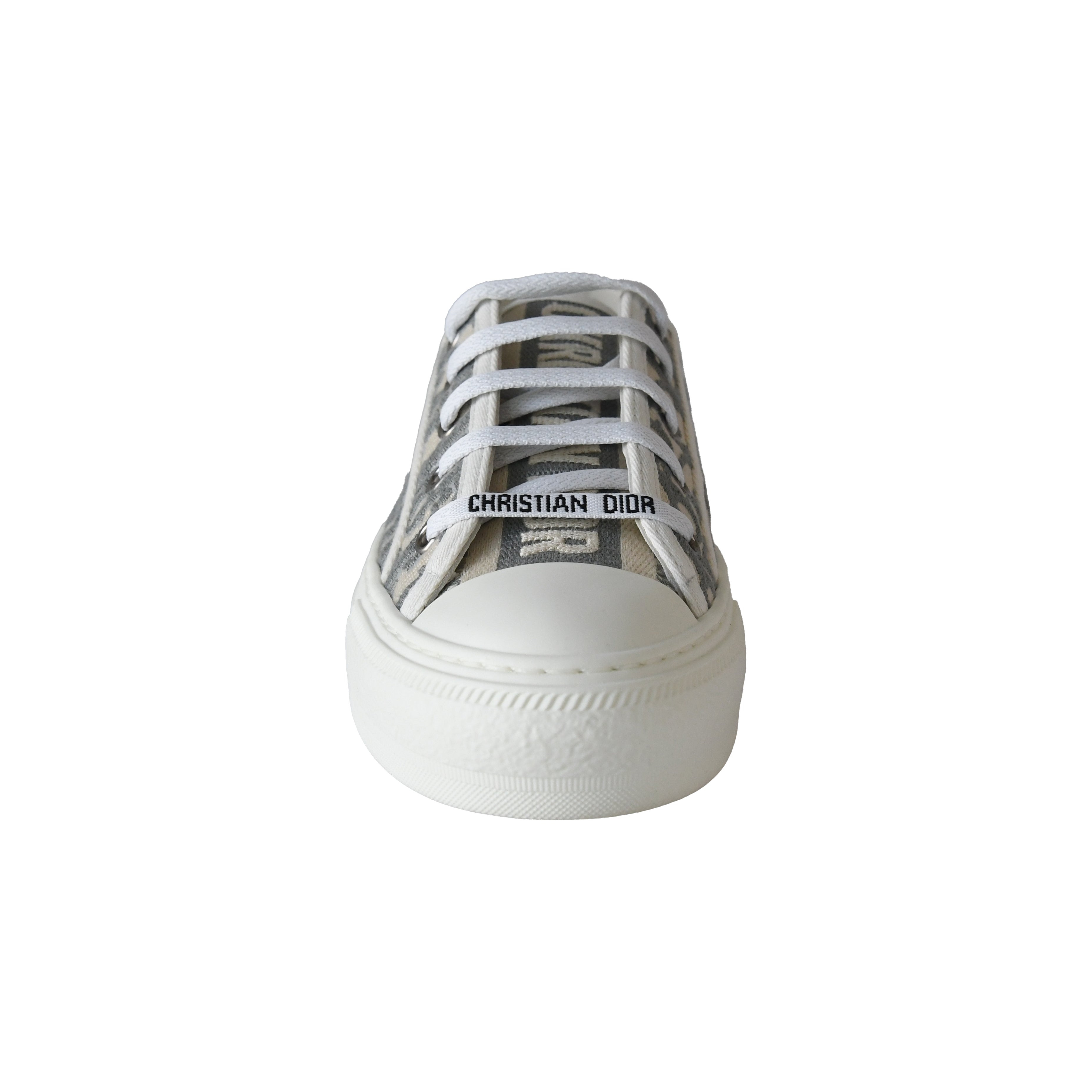 Dior Wmns Walk'N'Dior Embroidered Canvas Low Top Grey - 5
