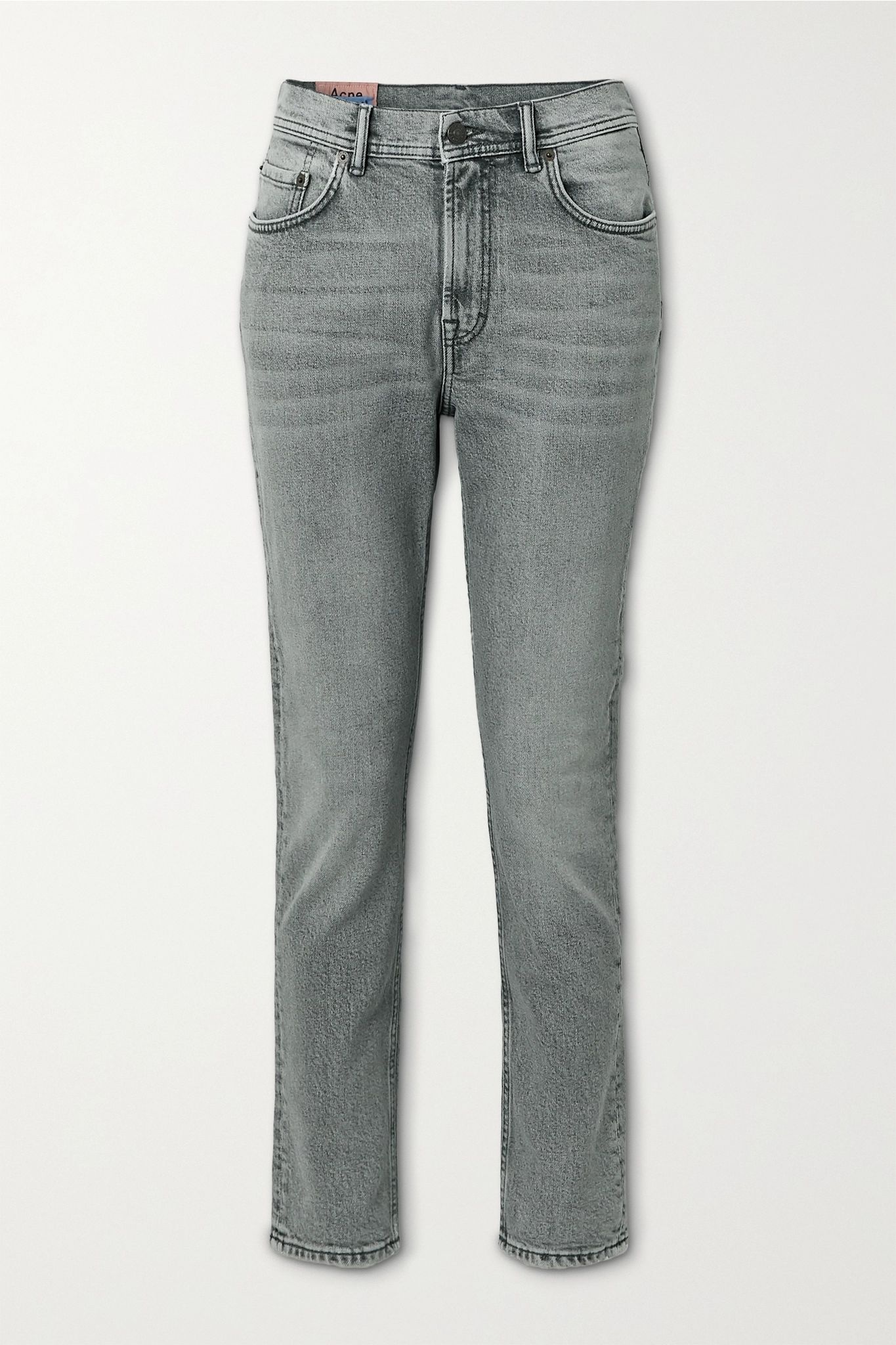 High-rise straight-leg jeans - 1