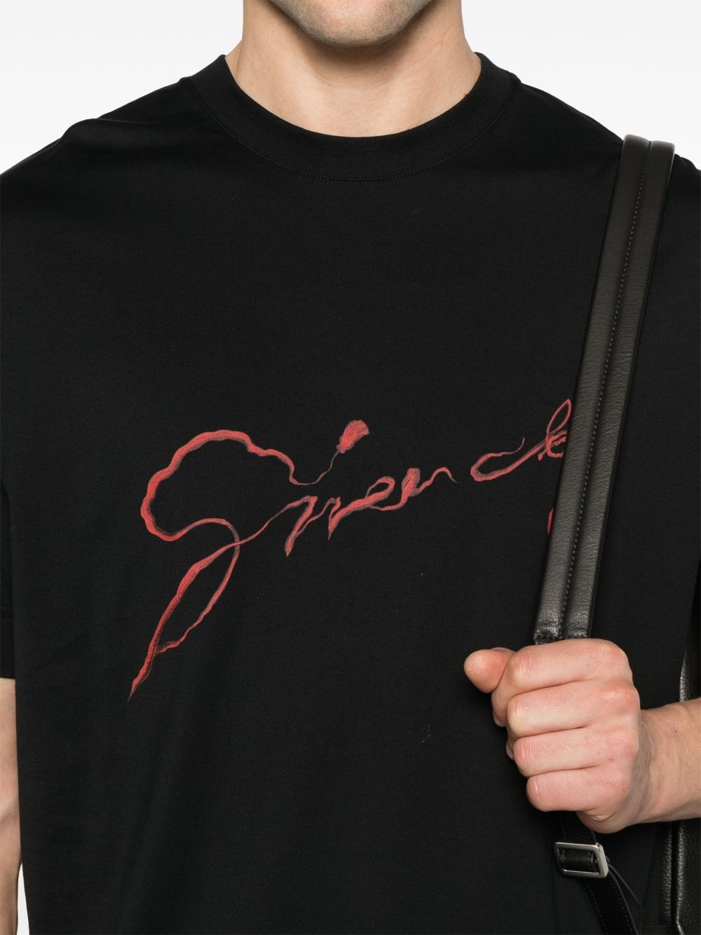 snake-print cotton T-shirt - 4