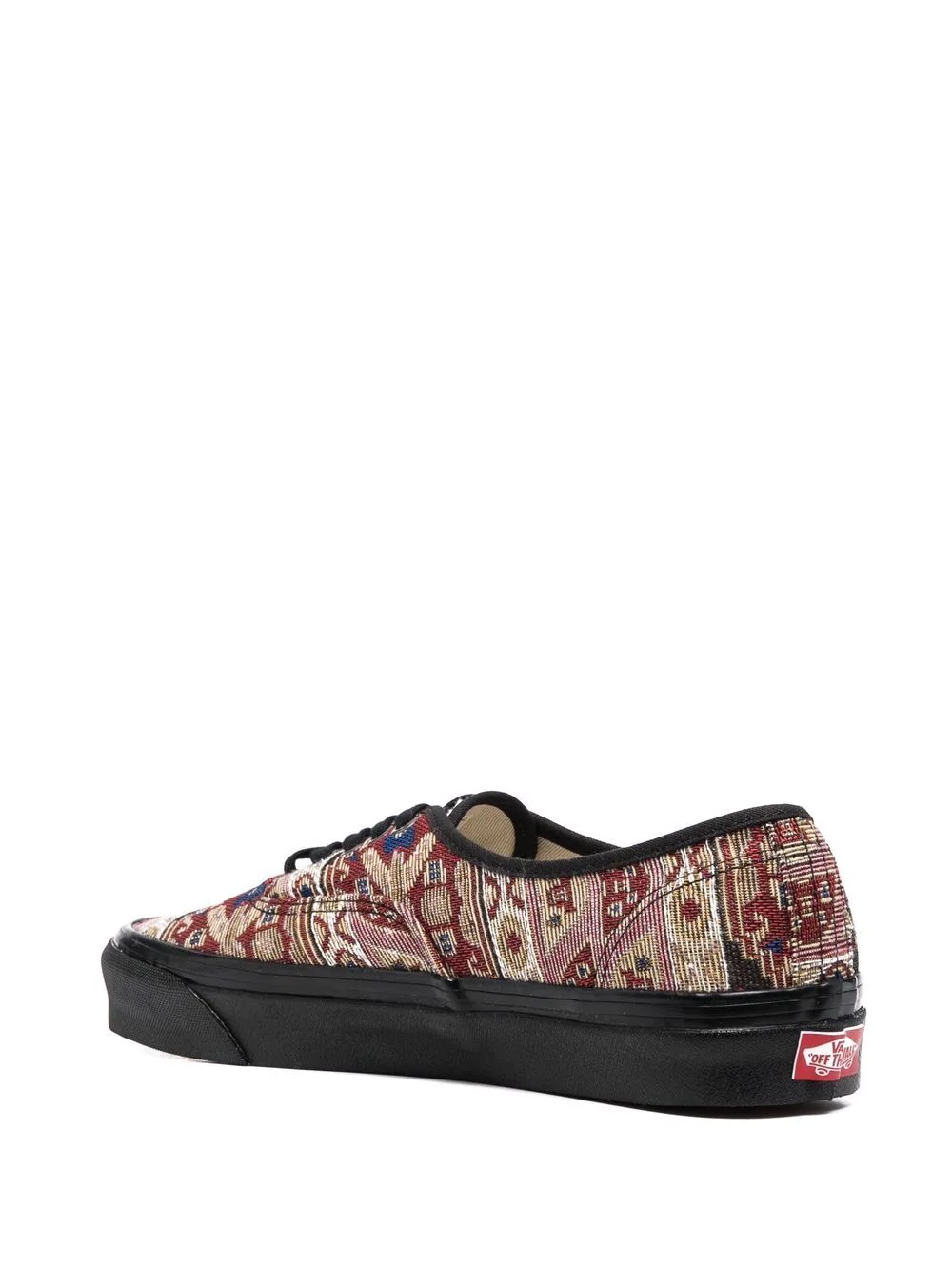 jacquard lace-up sneakers - 3