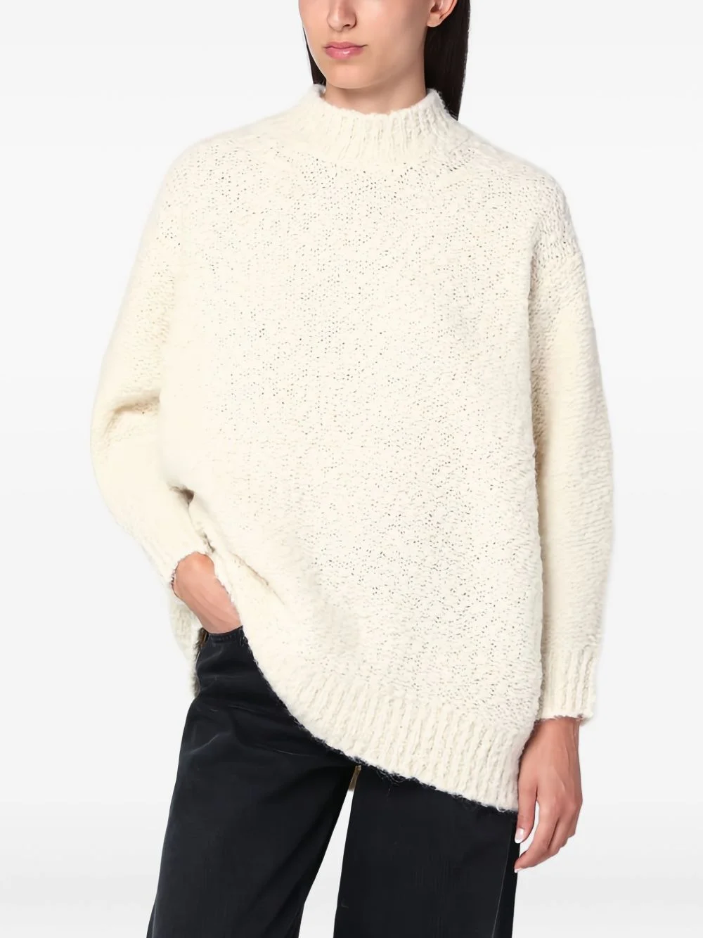textured sweater - 1