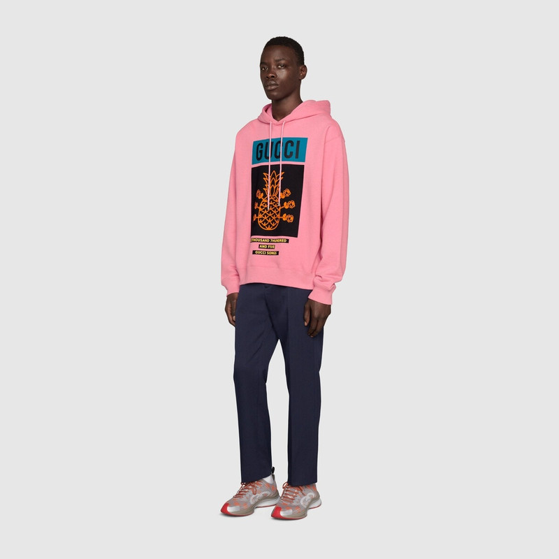 GUCCI Gucci Pineapple cotton sweatshirt outlook