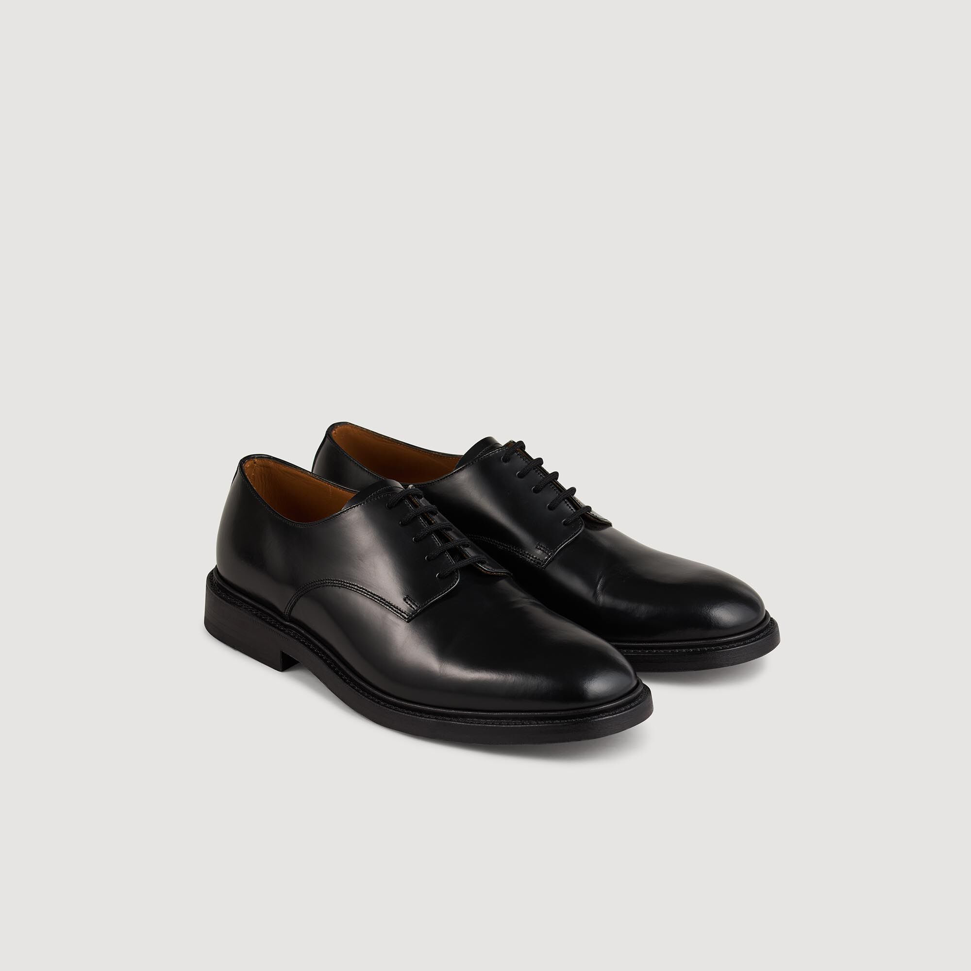 GLAZED LEATHER DRESS SHOES - 2