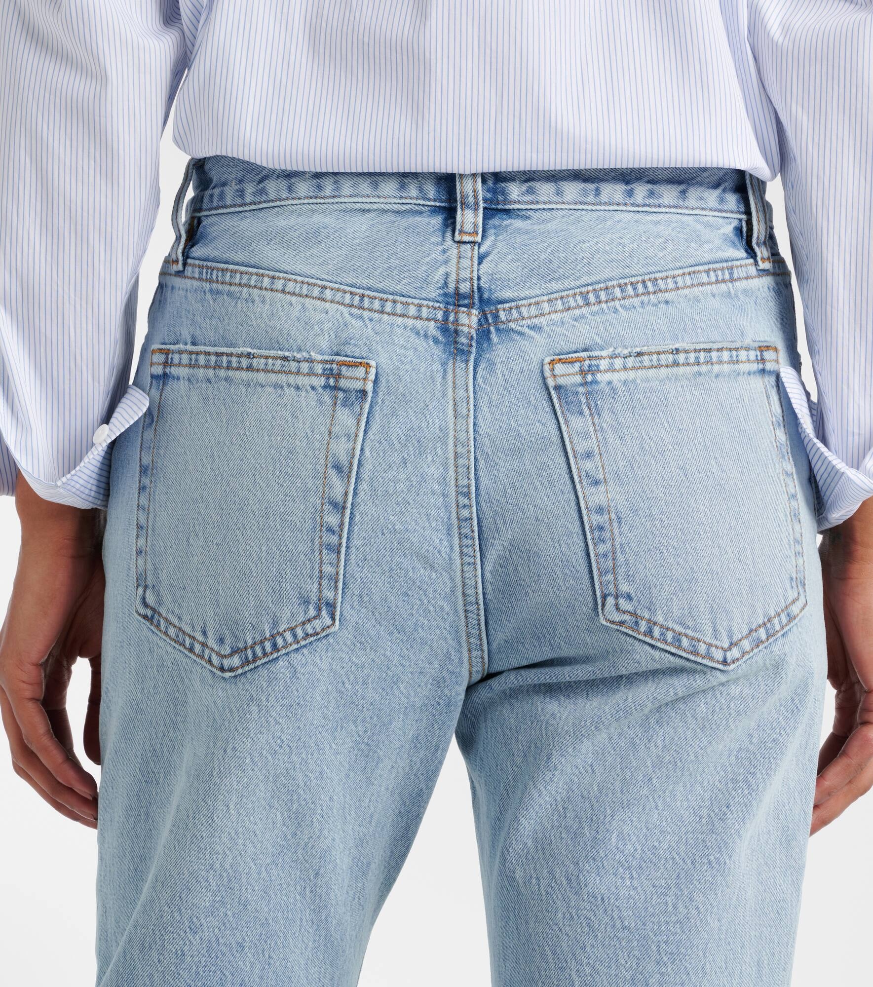 Staple high-rise straight jeans - 6