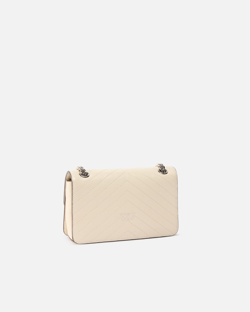 PINKO MINI BAG IN WRINKLED CALFSKIN WITH CHEVRON PATTERN outlook