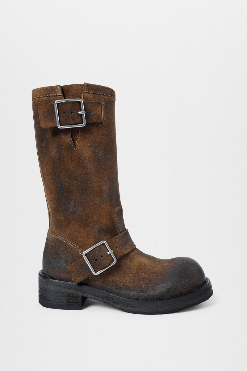 Sarith Engineer Biker Boots with Buckles 5