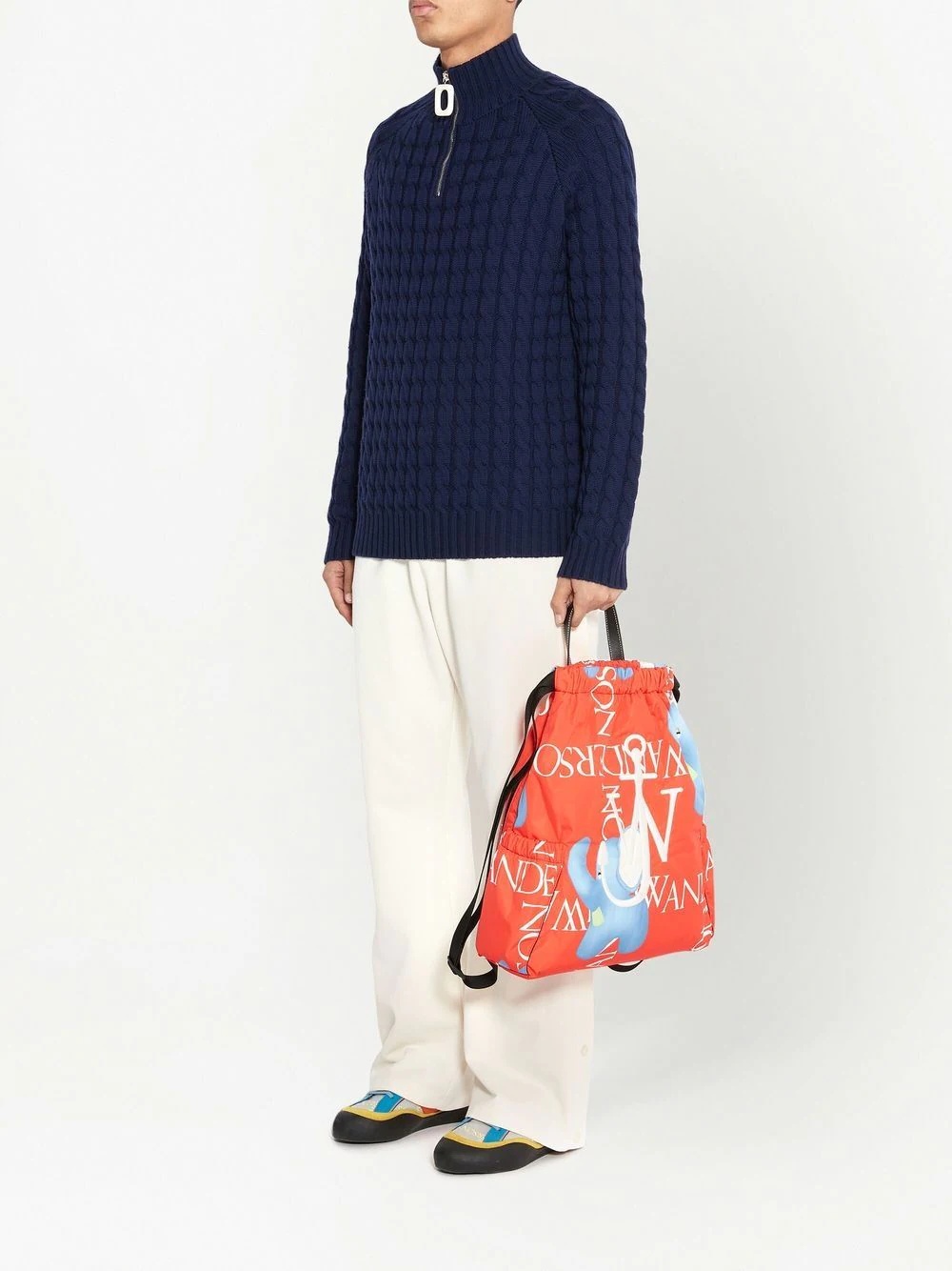 Henley cable-knit jumper - 2