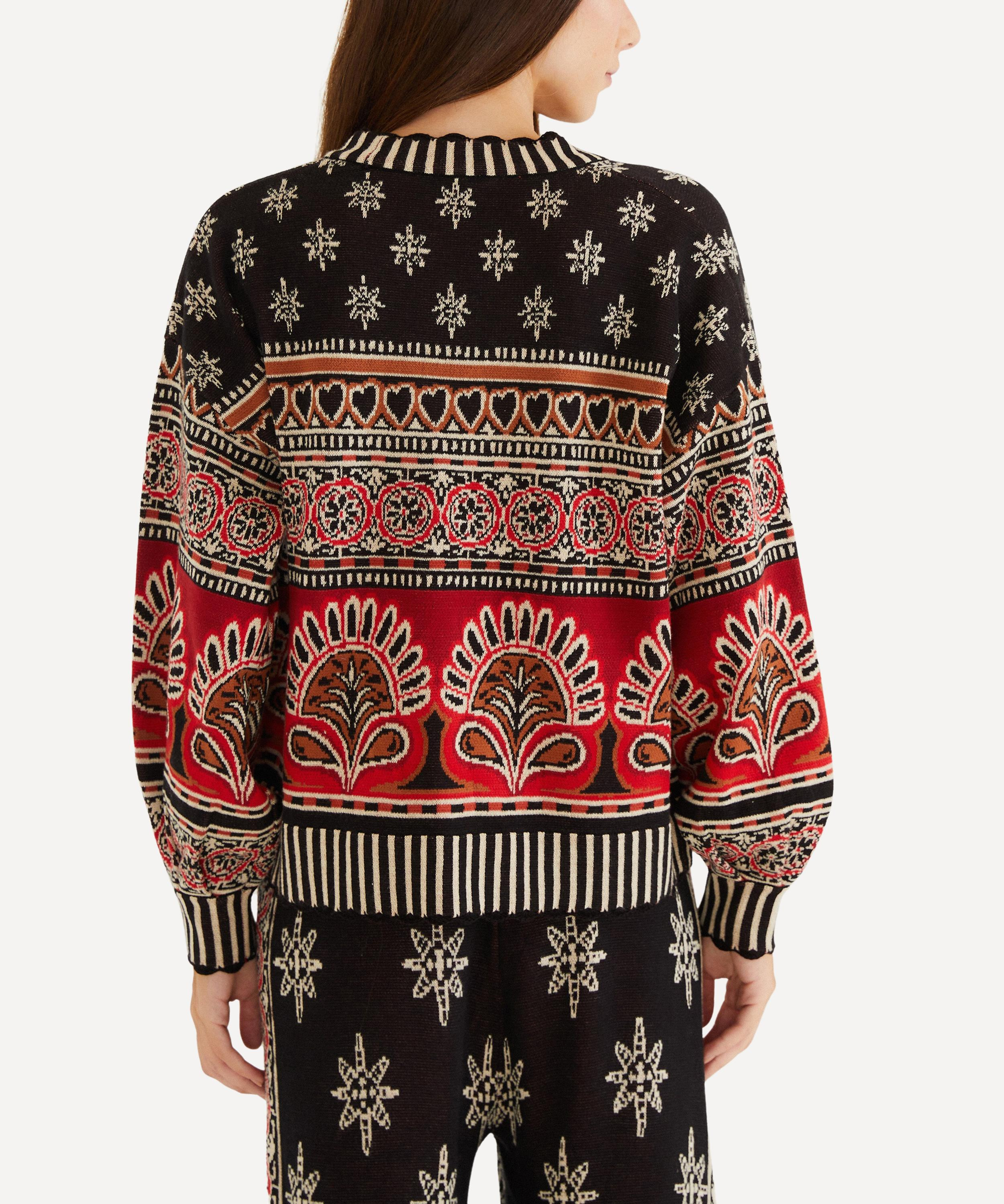 Black Ainika Love Coconut Groove Knit Cardigan - 2