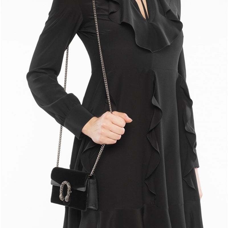 (WMNS) Gucci Dionysus Single Shoulder Bag Mini Black 476432-K4DNN-8176 - 6