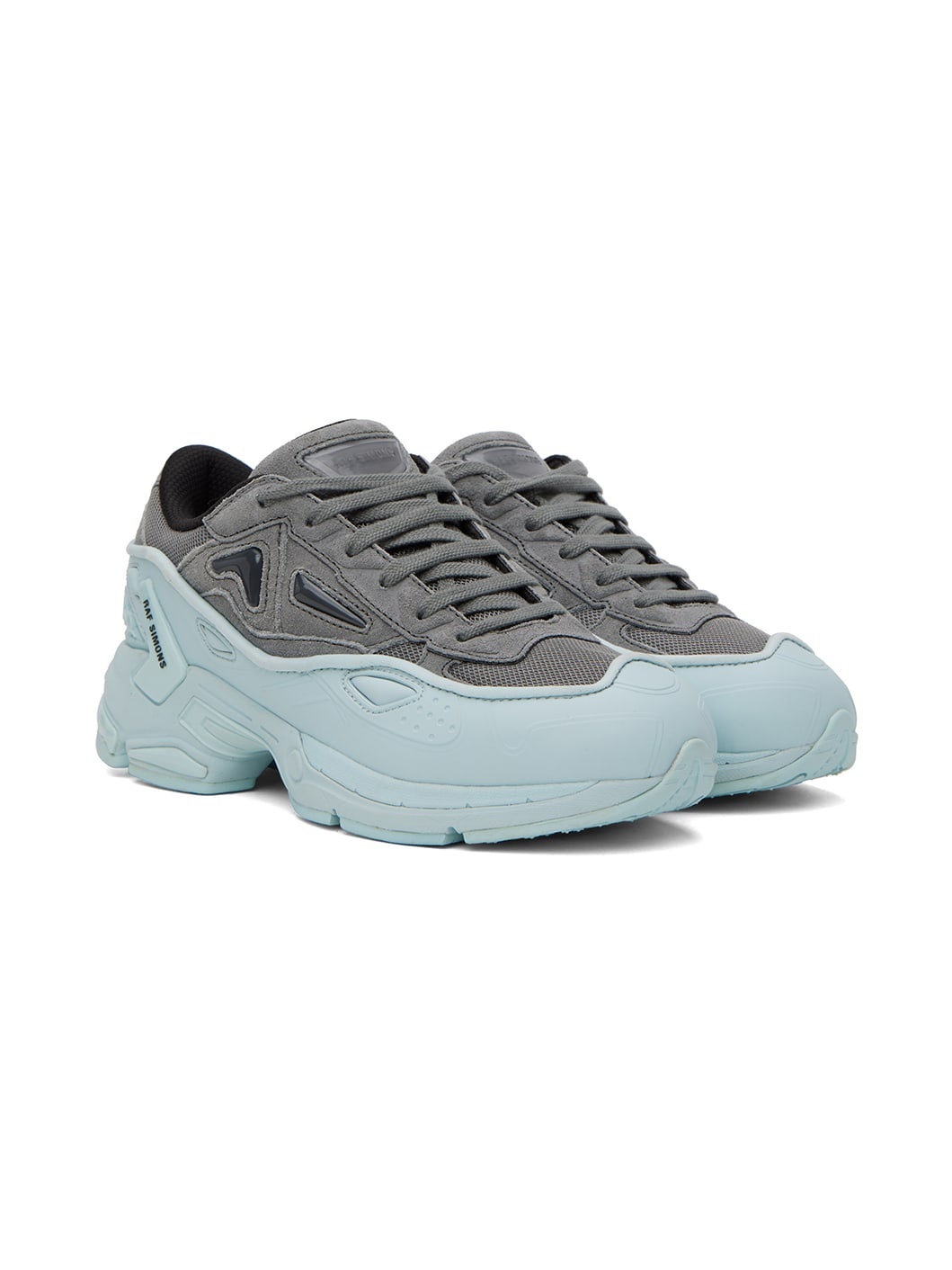 Gray & Blue Pharaxus Sneakers - 4