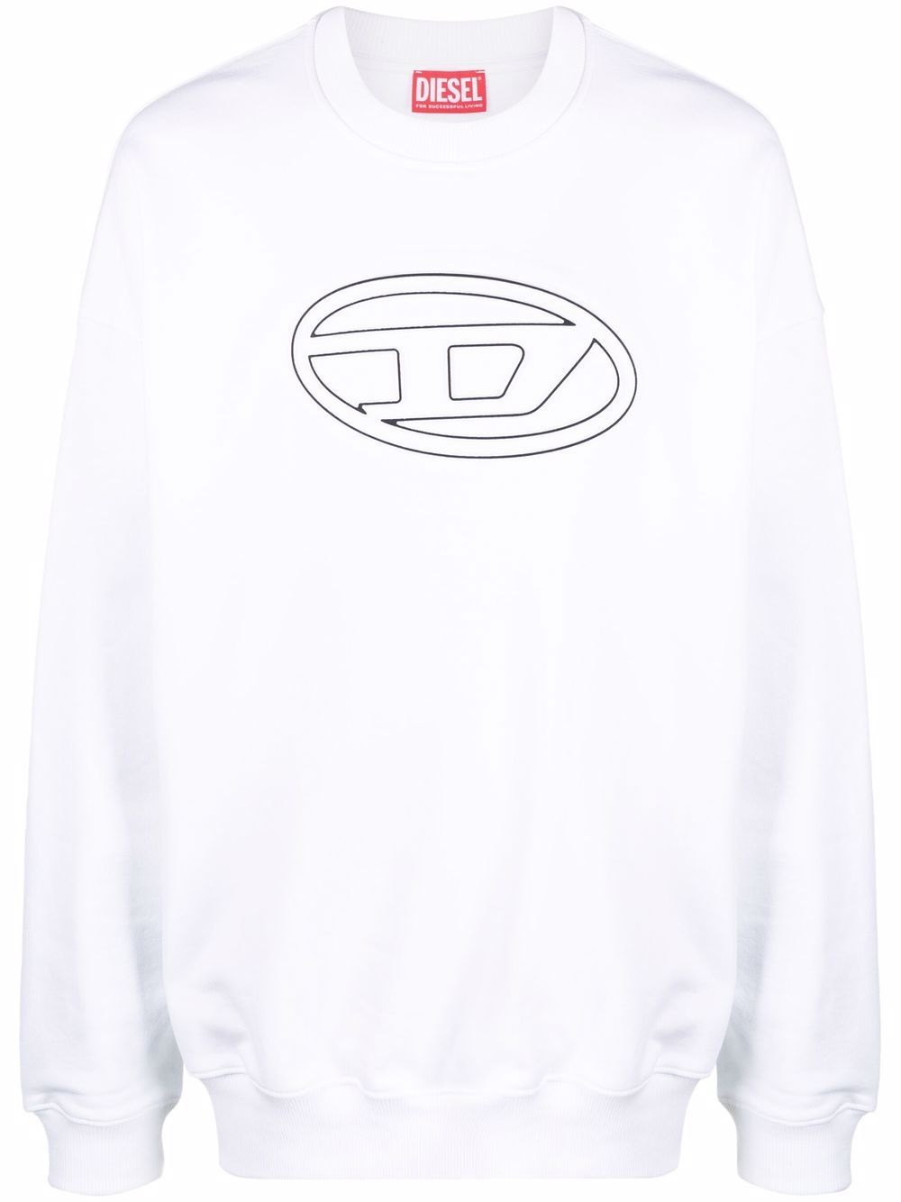 logo-print cotton sweatshirt - 1