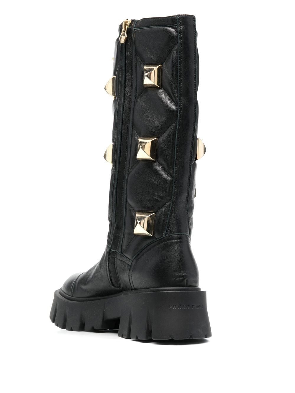 stud-embellished mid-calf boots - 3