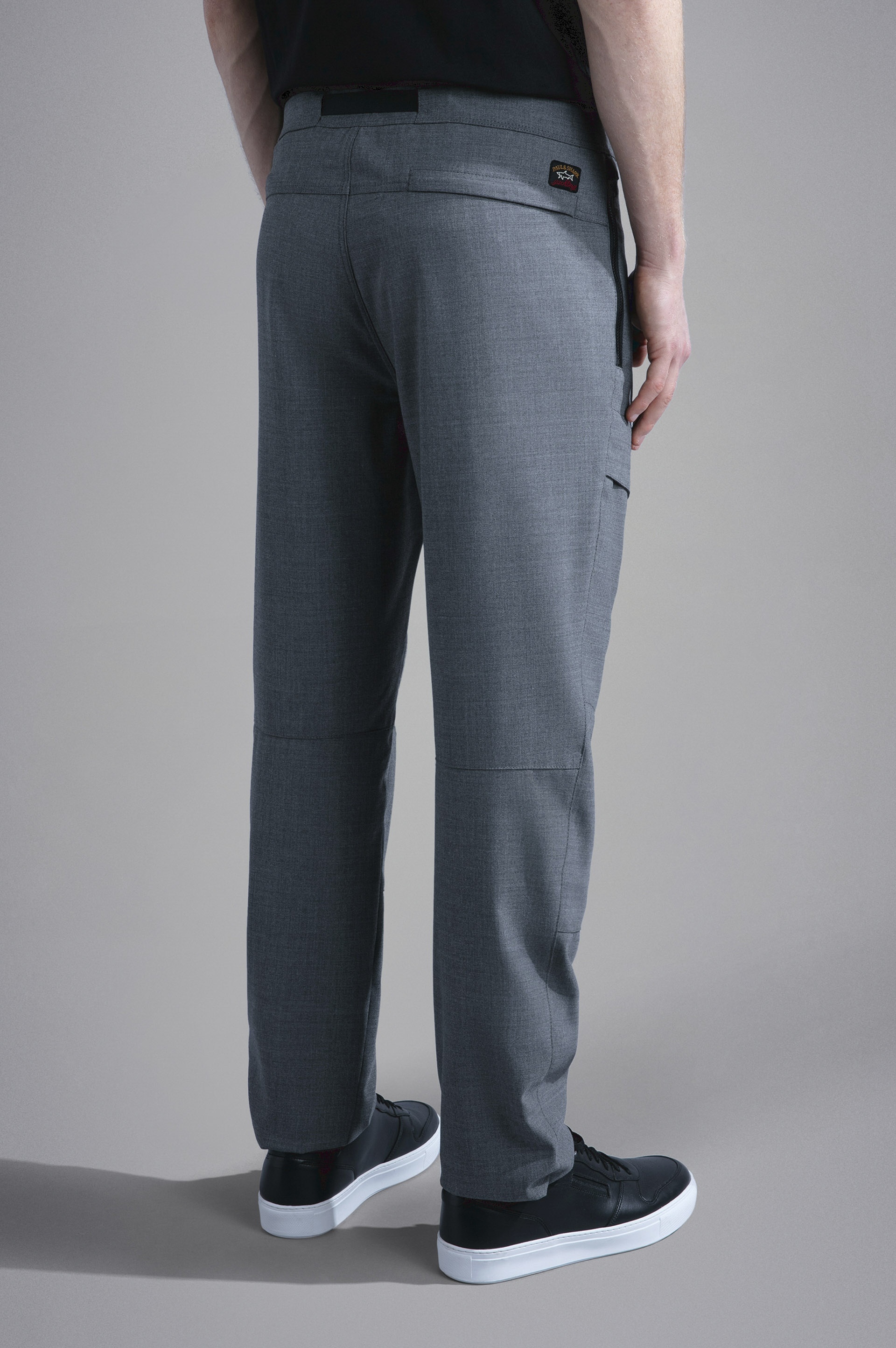 WOOL TECHNICAL FABRIC TROUSERS - 3