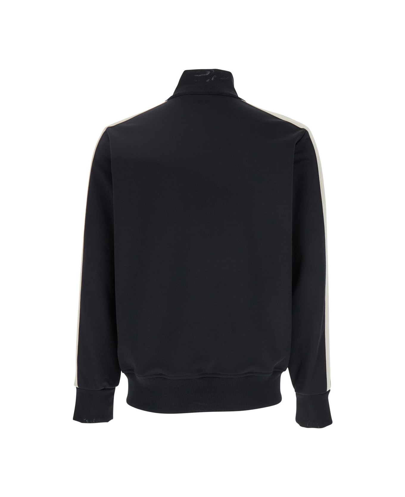 'classic Logo' Black Sweatshirt With Logo Printed On The Front In Tech Fabric Man - 2
