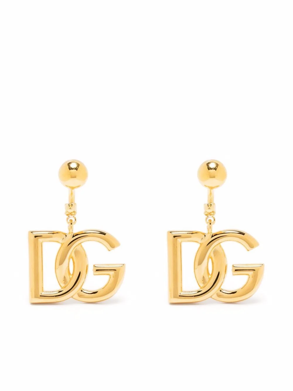 Chained Earrings With Logo - 1