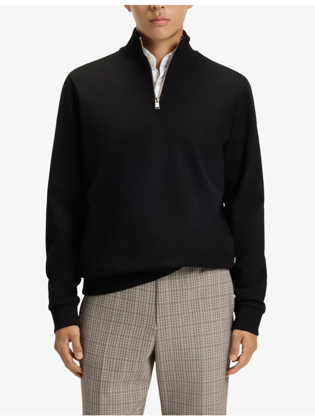 High-Neck Long-Sleeves Cotton-Jersey Sweatshirt - 2
