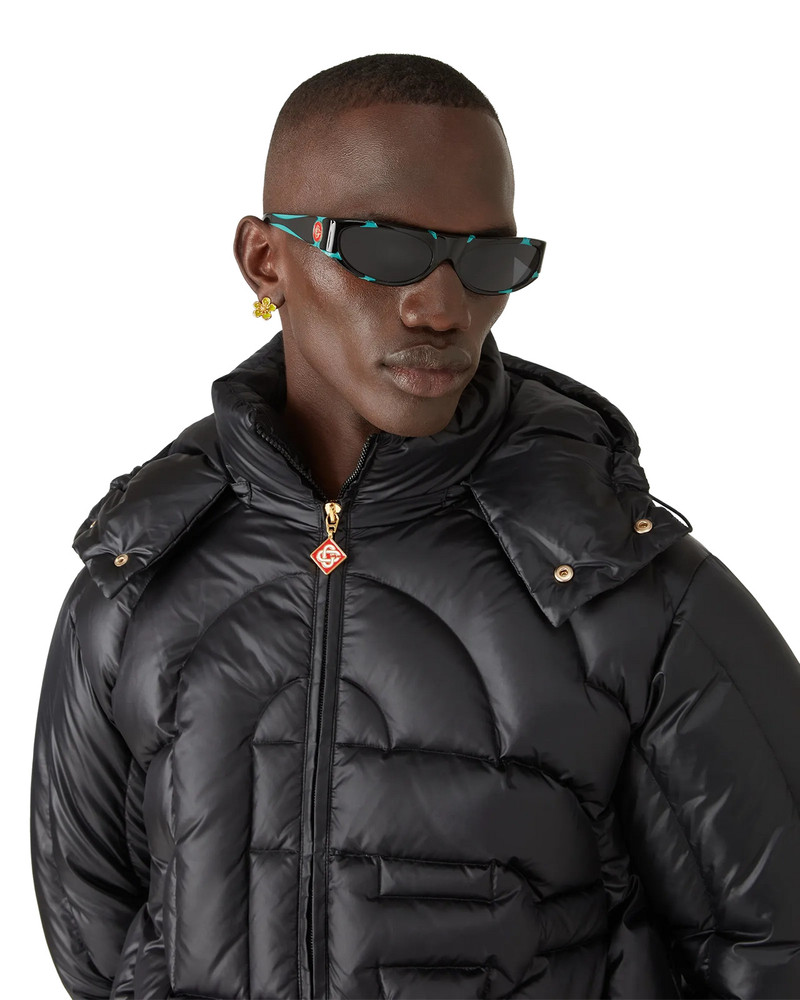 Black & Mint Sport Sunglasses | Casablanca Paris 3