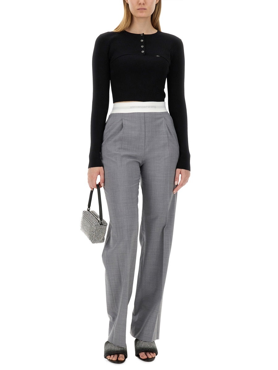 Alexander Wang Women Cropped Sweater - 2